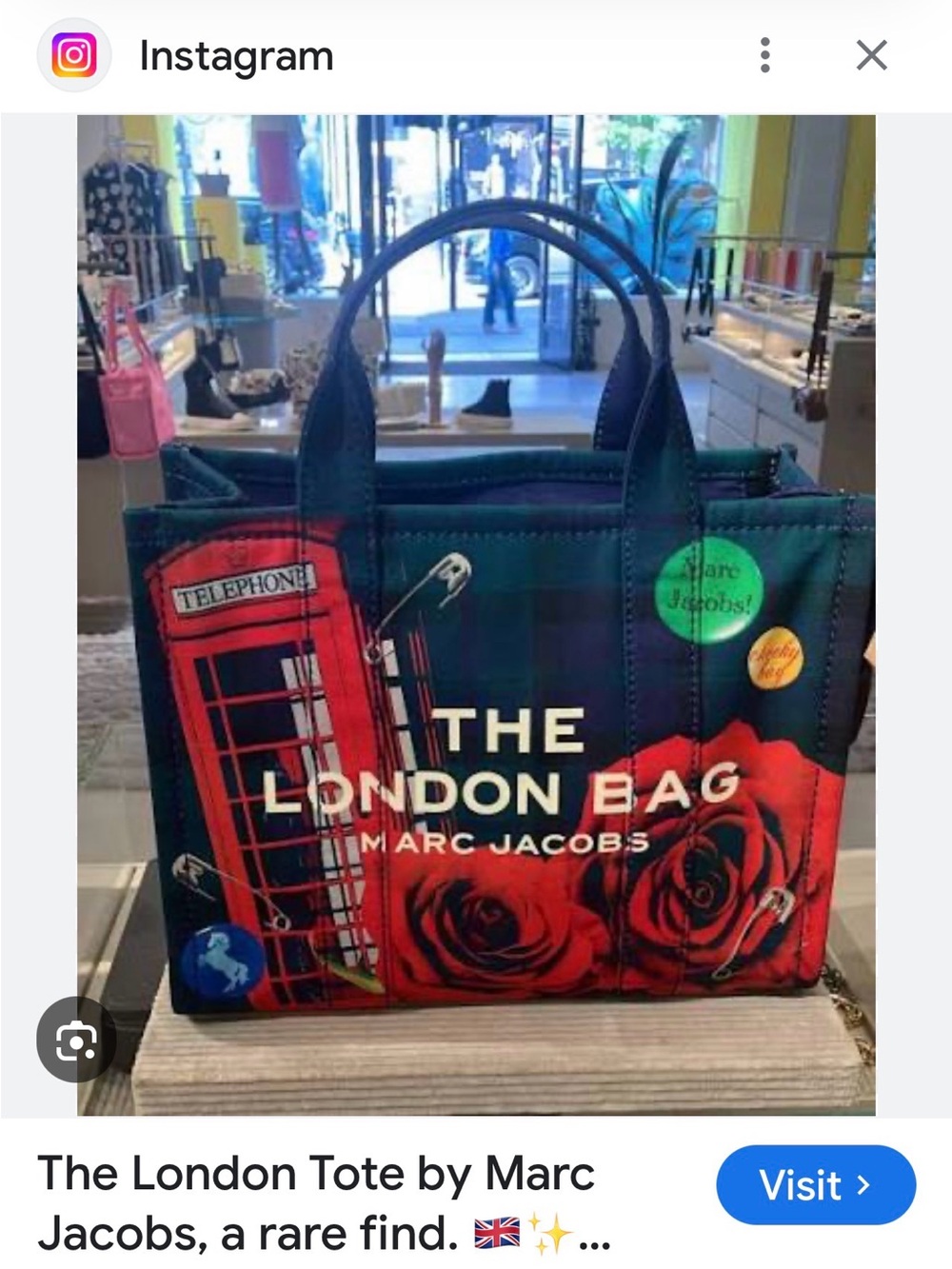 Marc Jacobs The London Bag Limited Edition